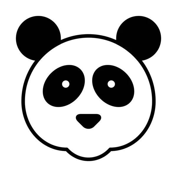 Illustration zur Panda-Ikone — Stockvektor