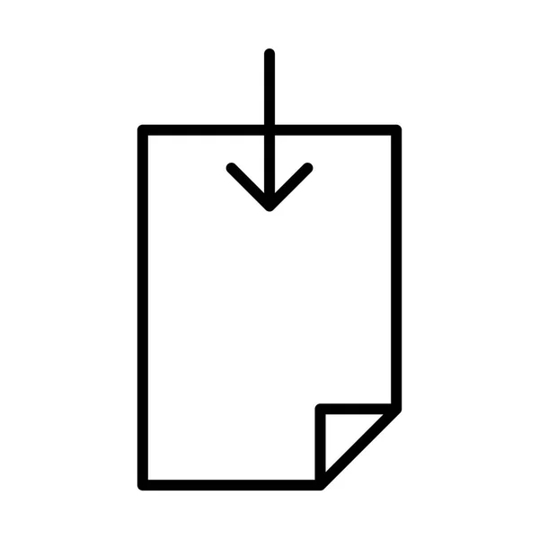 Icono del documento ilustración — Vector de stock
