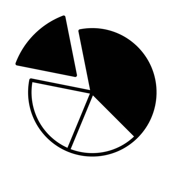 Tortendiagramm einfaches Symbol — Stockvektor