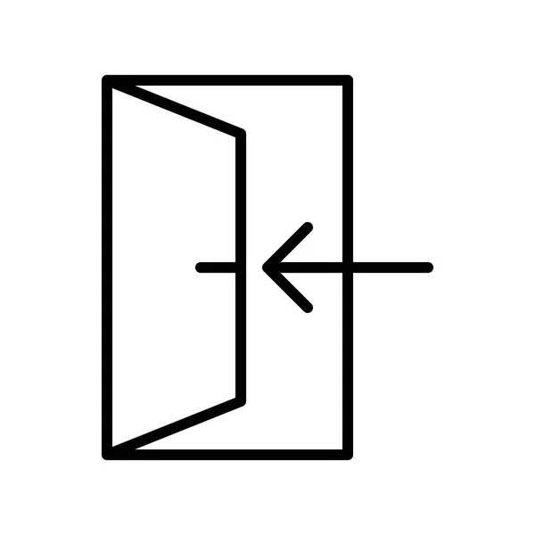 Drzwi ikona ilustracja — Wektor stockowy
