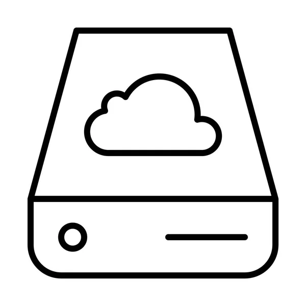 Portable hard drive icon — Stock Vector