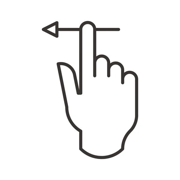 Торкніться значка жест — стоковий вектор