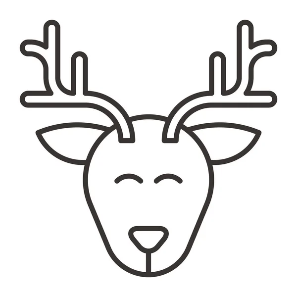 Ícone de cabeça de veado —  Vetores de Stock