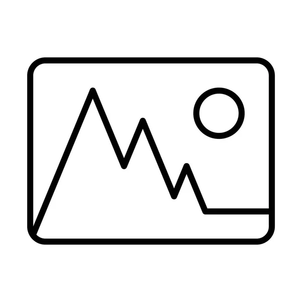 Fotó-hegység ikon illusztráció — Stock Vector