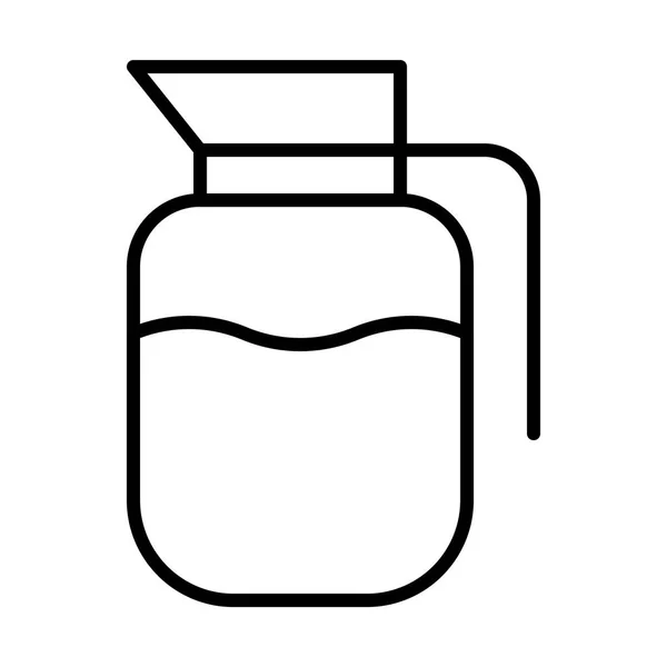 커피 음료 음료 유리 용기 — 스톡 벡터
