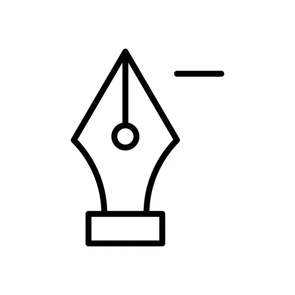 Inkt pen pictogram — Stockvector