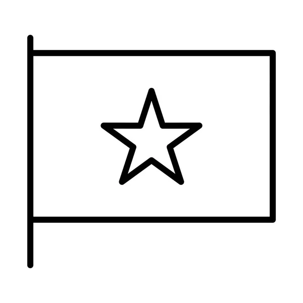 Nationalflagge einfaches Symbol — Stockvektor