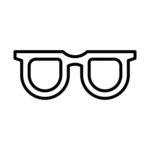 Icône de lunettes simples — Image vectorielle