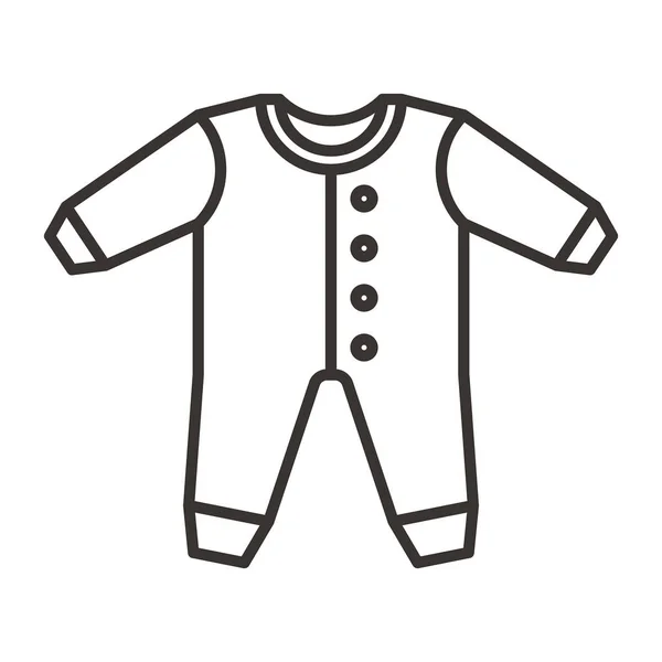 Baby suit icon illustration — Stock Vector