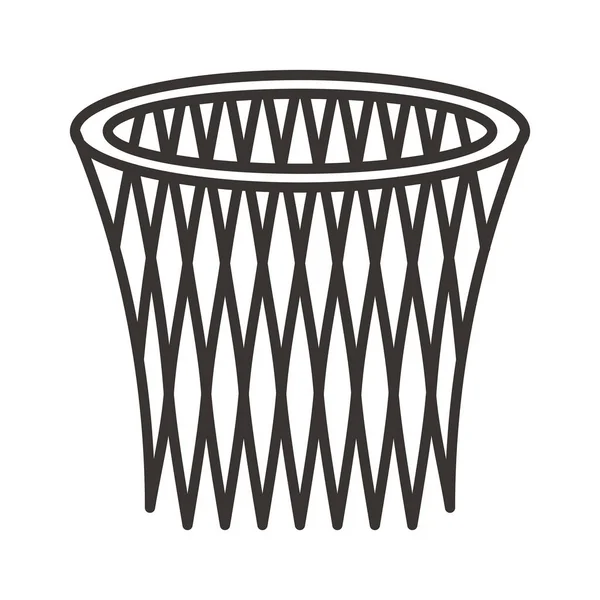 Basketbal hoepel pictogram — Stockvector