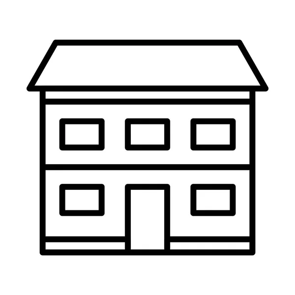 Huis silhouet pictogram — Stockvector