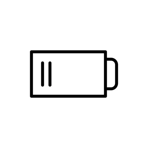 Batterij pictogram illustratie — Stockvector