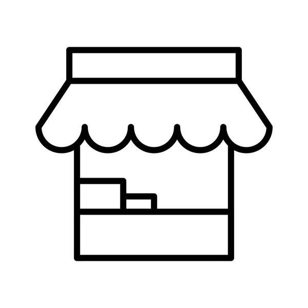Tienda, tienda, icono del mercado — Vector de stock