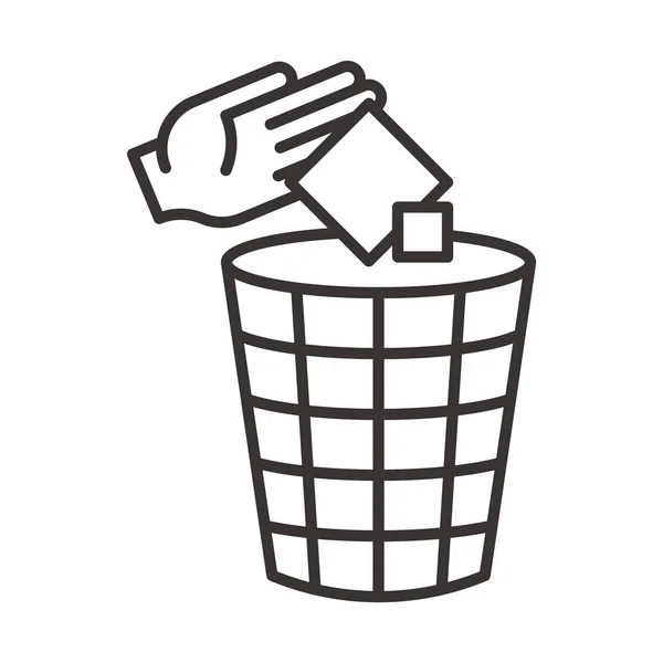 Trash can icon illustration — Stockvector