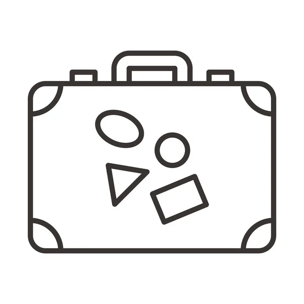 Bőrönd egyszerű ikon — Stock Vector
