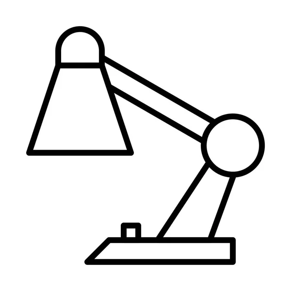 Lâmpada de mesa ícone simples — Vetor de Stock