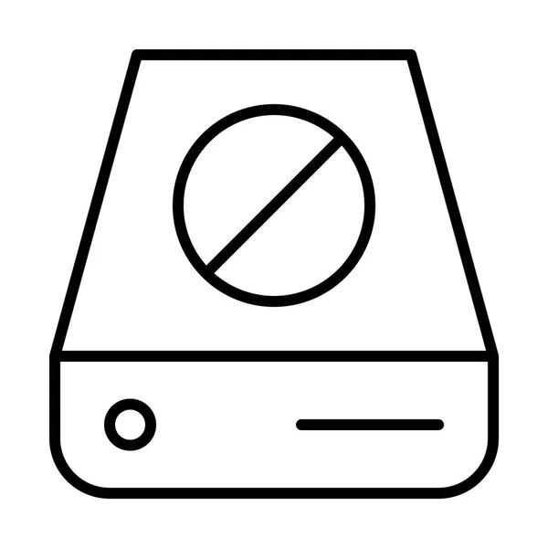 Tragbare Festplatte — Stockvektor