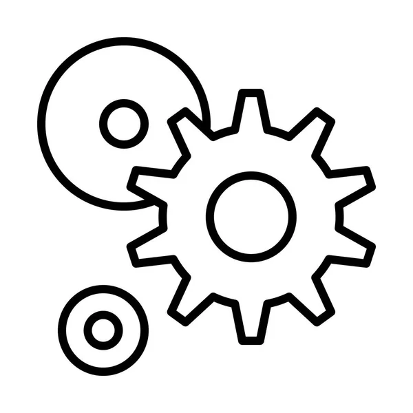 Gears simple icon — Stock Vector