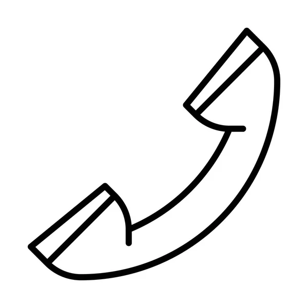 Phone handset icon — Stock Vector