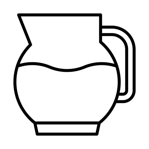 Illustrazione icona brocca — Vettoriale Stock