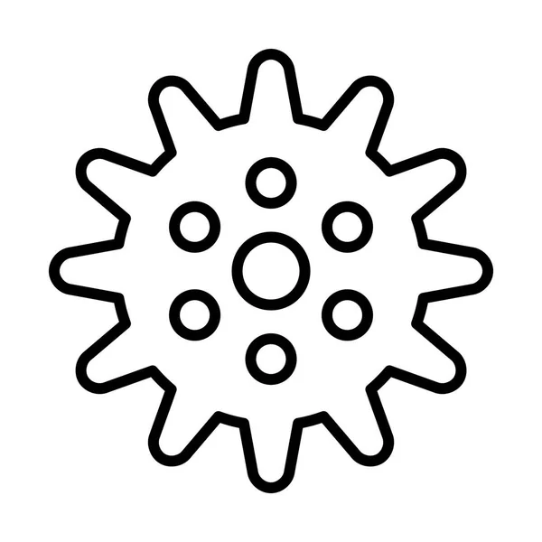 Gear simple icon — Stock Vector