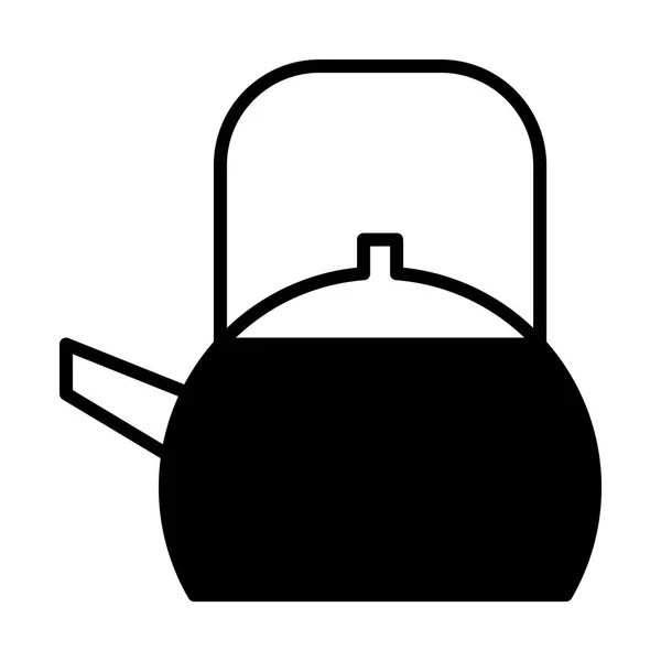 Theepot eenvoudige pictogram — Stockvector