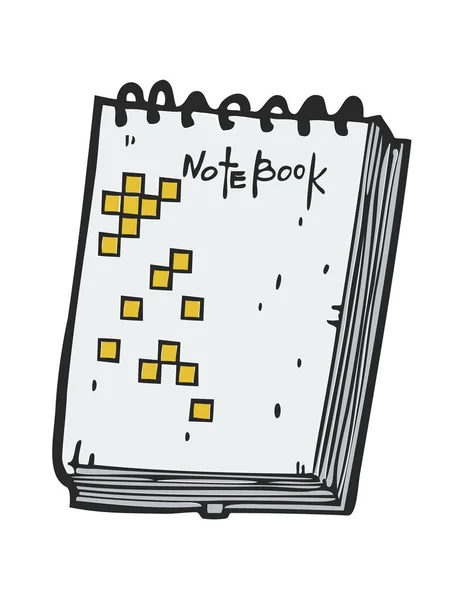 Notebook icon illustration — Stock Vector