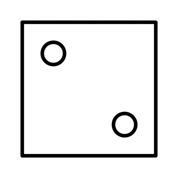 Domino значок ілюстрація — стоковий вектор