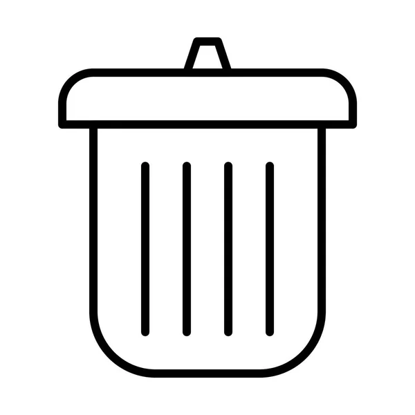 Ikona koše odpadků — Stockový vektor