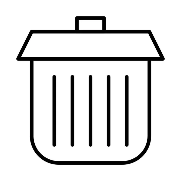 Vuilnis bin pictogram — Stockvector