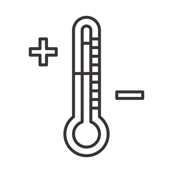 Abbildung zum Thermometer-Symbol — Stockvektor