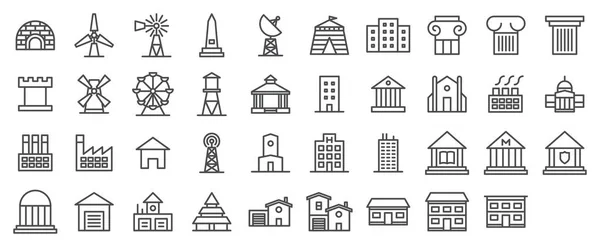 Conjunto de ícones de construção — Vetor de Stock