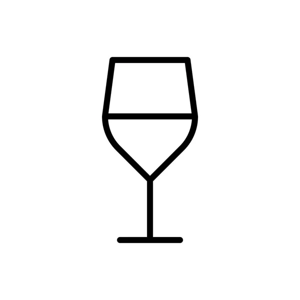 Εικονίδιο γυαλιού κρασιού — Διανυσματικό Αρχείο
