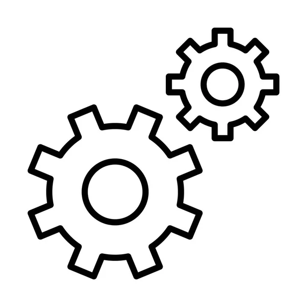 Gears simple icon — Stock Vector