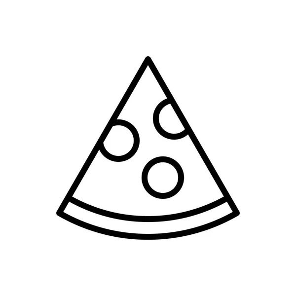 Ilustración de icono de rebanada de pizza — Vector de stock