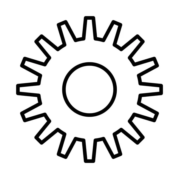 Gear simple icon — Stock Vector