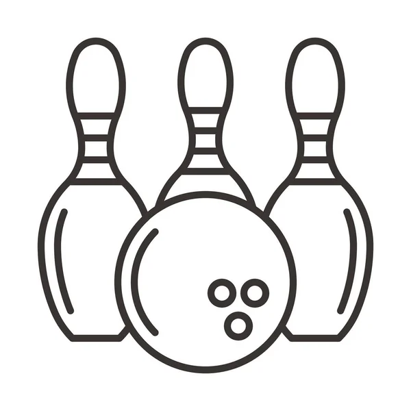 Ilustración de icono de bolos — Archivo Imágenes Vectoriales