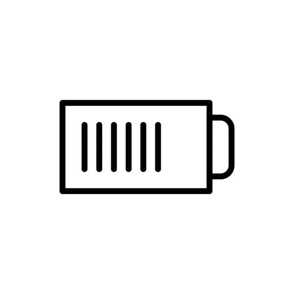 Batterij pictogram illustratie — Stockvector