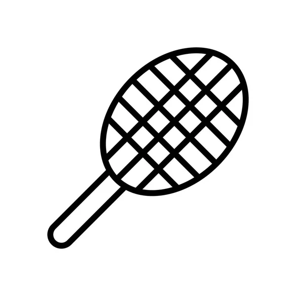 Ilustración de icono de raqueta de tenis — Vector de stock