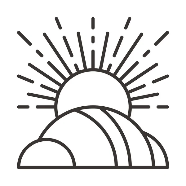 Sol icono simple — Archivo Imágenes Vectoriales