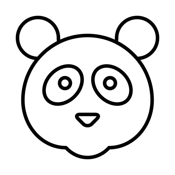 Ilustración del icono de Panda — Archivo Imágenes Vectoriales