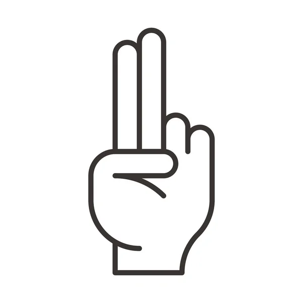 Hand human icon — Stock Vector