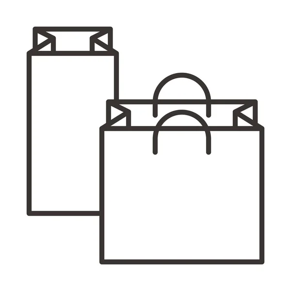 Icono bolsas de papel — Vector de stock