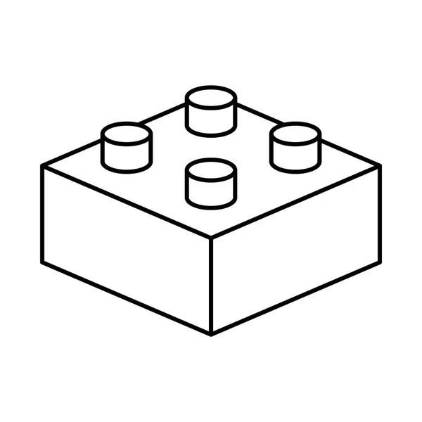 Icône vectorielle bloc — Image vectorielle