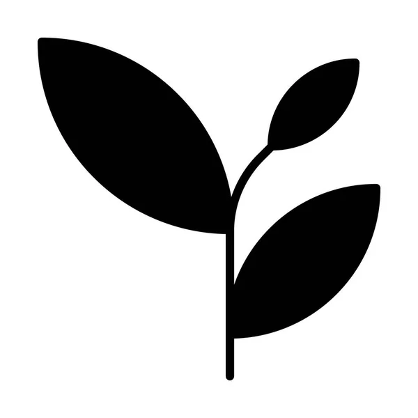 Illustration icône feuilles — Image vectorielle