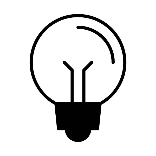 Glödlampa enkel ikon — Stock vektor