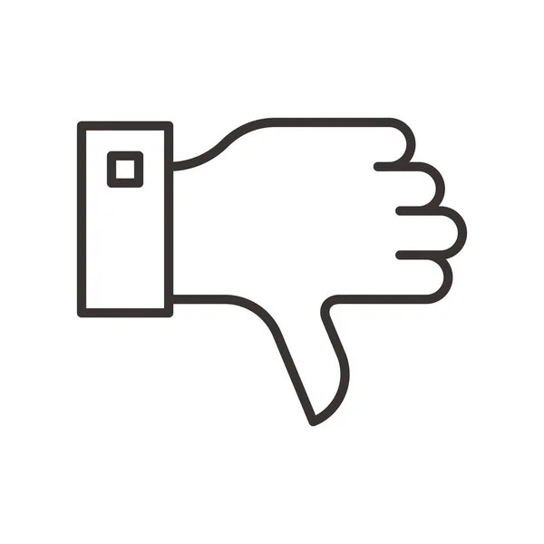 Значок "Палец вниз" — стоковый вектор