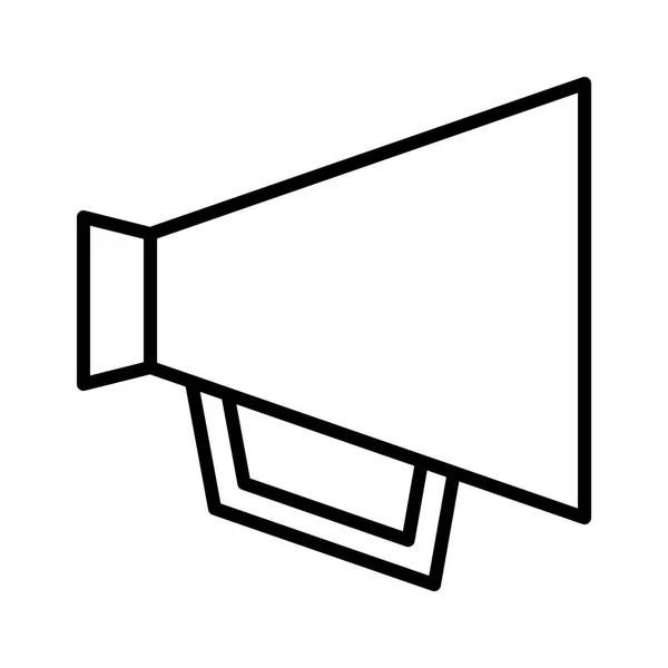 Megafoon eenvoudige pictogram — Stockvector