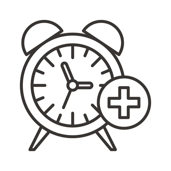 Alarm clock icon illustration — Stock Vector