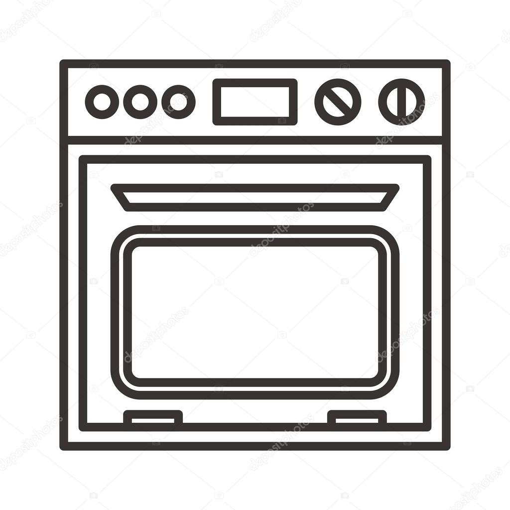 Oven icon vector illustration